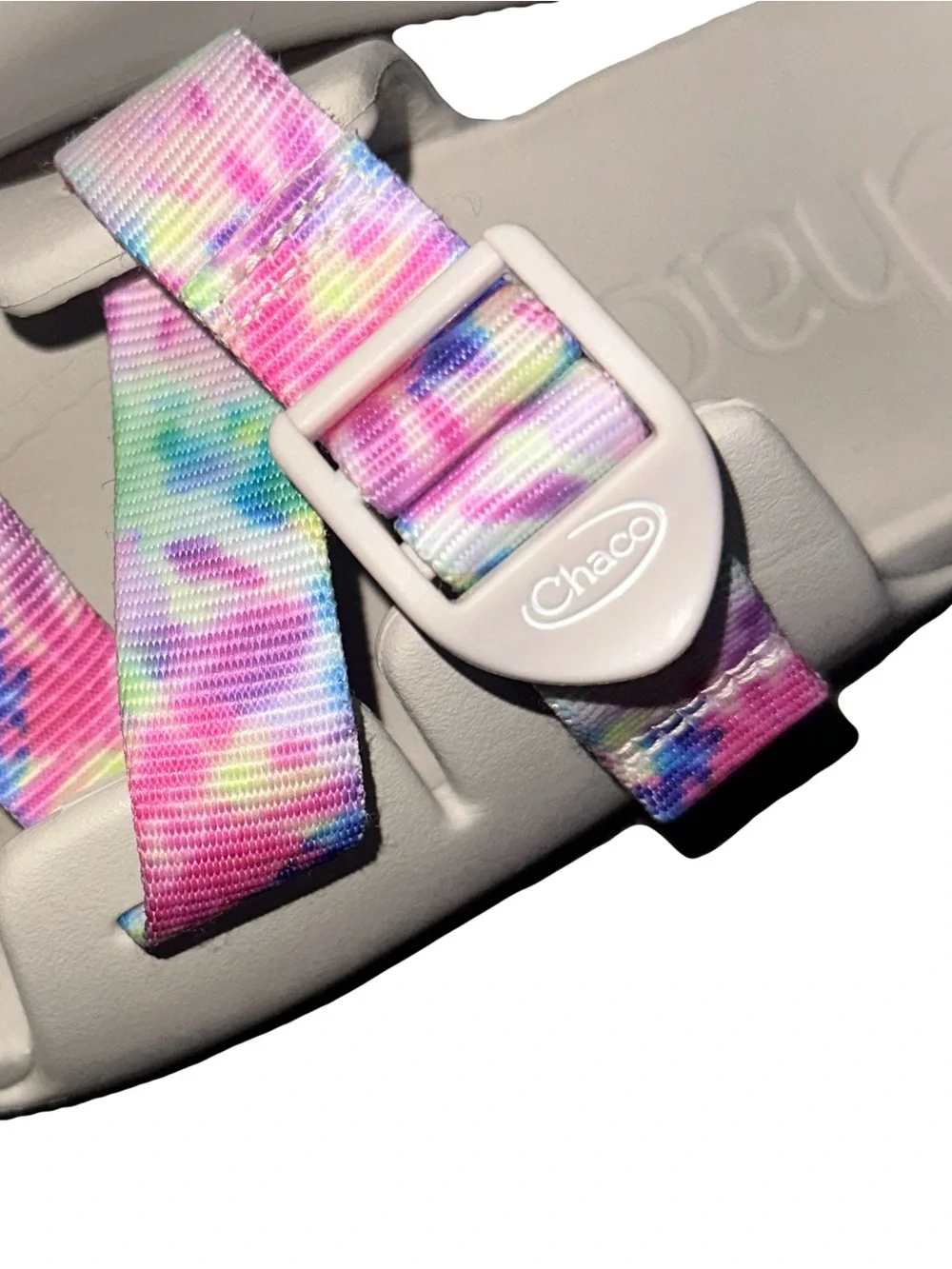 Chaco Chillos Light Tie-dye Comfort Waterproof Slide Sandal Girls Sz 2